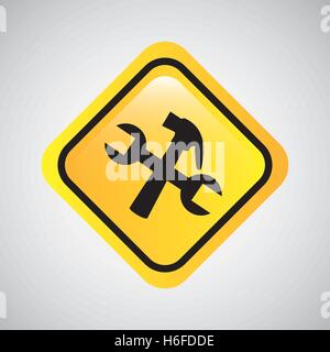 tool repair support sign icon graphic vector illustration Stock Vector
