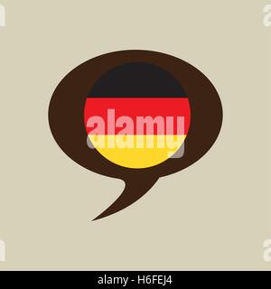 globe sphere flag germany country button graphic vector illustration eps 10 Stock Vector