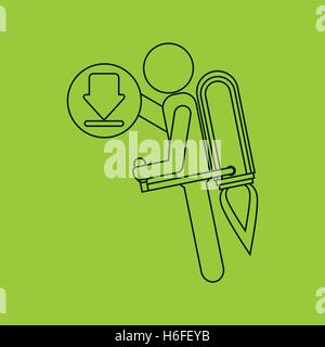 growth concept business icons download vector illustration Stock Vector