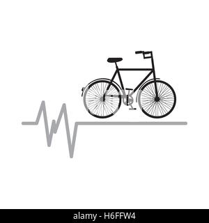 bycicle icon sport design graphic vector illustration eps 10 Stock Vector