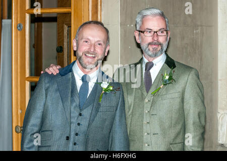 One of the first gay marriages in the UK, at the Royal Pavilion in ...