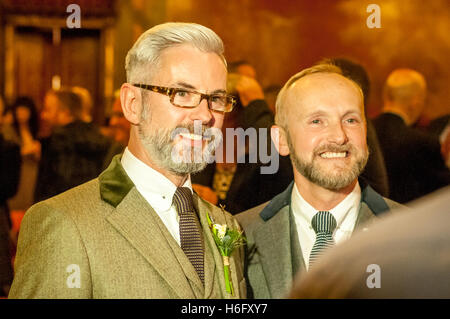 One of the first gay marriages in the UK, at the Royal Pavilion in ...