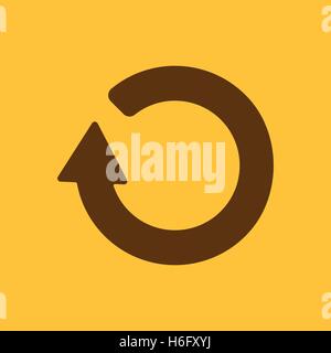 The refresh icon. Loading symbol. Flat Vector illustration Stock Vector