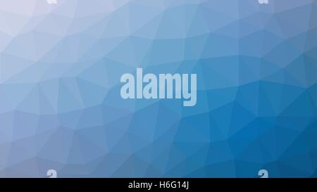 Abstract blue vector gradient lowploly of many triangles background for use in design Stock Vector