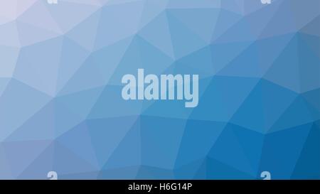 Abstract blue vector gradient lowploly of many triangles background for use in design Stock Vector