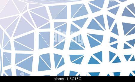 Abstract blue vector gradient lowploly of many triangles background for use in design Stock Vector