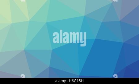 Abstract blue vector gradient lowploly of many triangles background for use in design Stock Vector