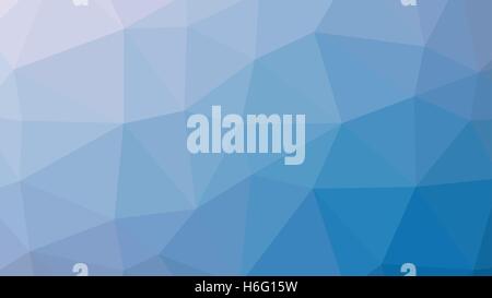Abstract blue vector gradient lowploly of many triangles background for use in design Stock Vector
