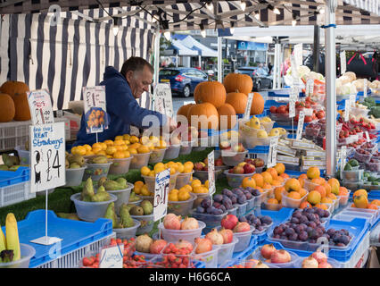 Fresh produce at a Street Market, Brentwood, Essex Stock Photo