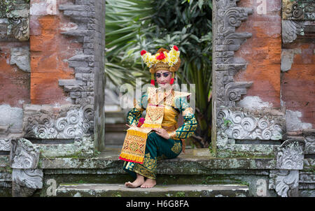 balinese dancer posing for the camera Stock Photo