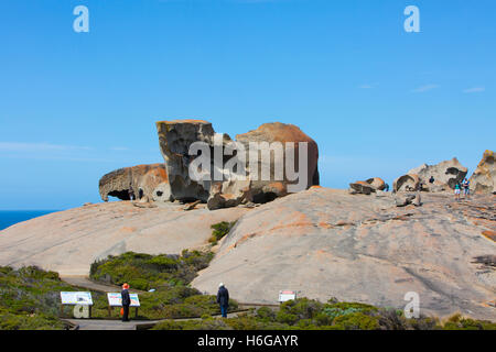 The Remarkable rocks in Flinders chase national park, on Kangaroo Island,South Australia Stock Photo