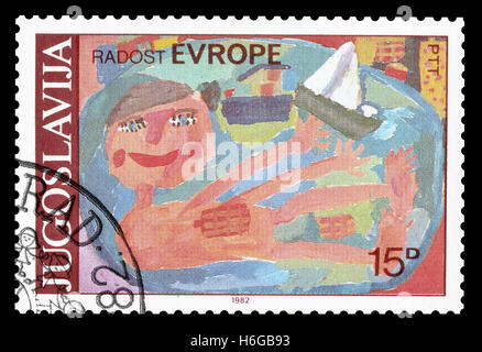 Yugoslavia stamp 1982 Stock Photo