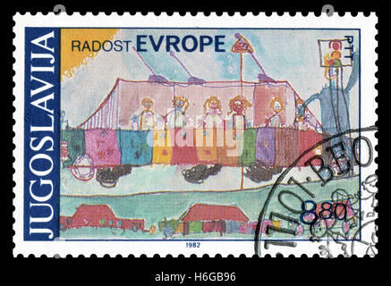 Yugoslavia stamp 1982 Stock Photo