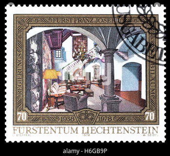 Liechtenstein stamp 1978 Stock Photo