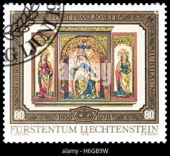 Liechtenstein stamp 1978 Stock Photo