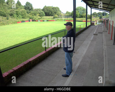 Drumchapel Amateur F.C.privided the humble beginnings of Sir Alex Ferguson, David Moyes and Andy Gray yet play at Glenhead Park, Stock Photo