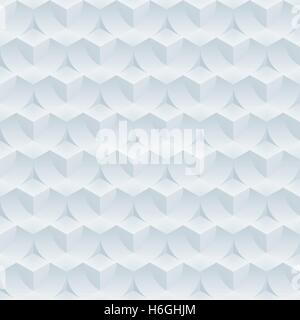 Absract optical illusion. Seamless vector background with 3D effect. Stock Vector