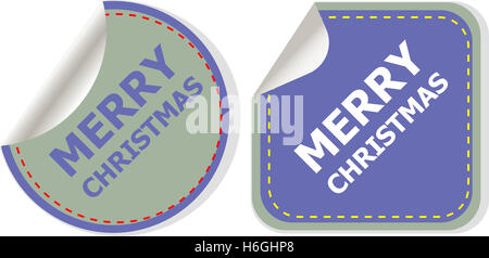 Merry christmas web icon. creative concept vector background for Web and Mobile Applications, Happy New Year. Holiday infographi Stock Photo