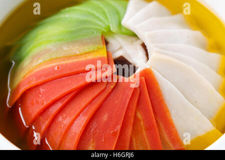 Vegetable dish, Chinese cooking Stock Photo