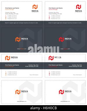 nova business card 2 Stock Vector