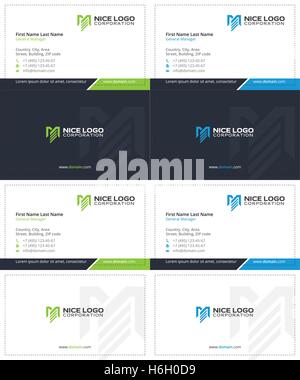 me logo business card 2 Stock Vector