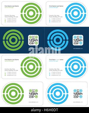 optimal business card 2 Stock Vector