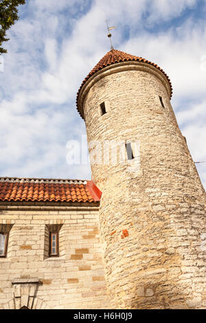 A tower of Viru Gate, Tallinn, Estonia Stock Photo