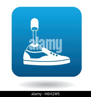 Leg prosthesis icon in simple style Stock Vector