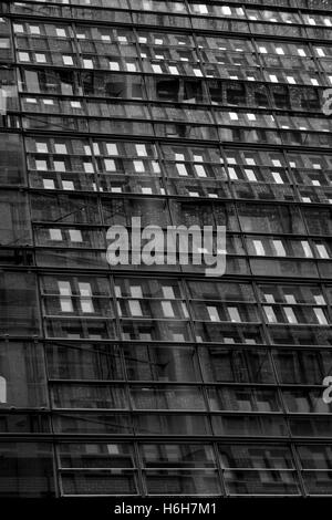 Monochrome abstraction of the exterior of an office building. Stock Photo