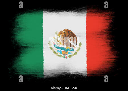 The Mexican flag Stock Photo