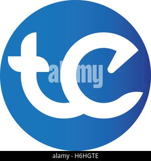 TE Logo Concept Design Stock Vector