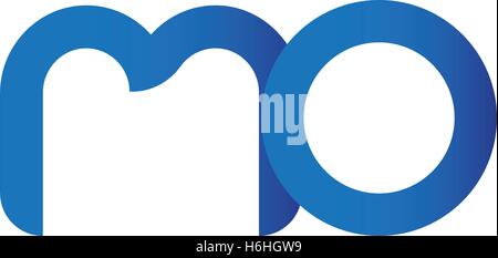 MO Logo Concept Design Stock Vector