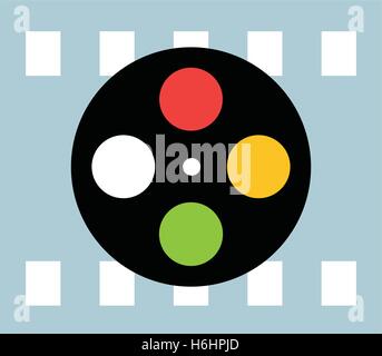 Film Reel Design Concept. Stock Vector