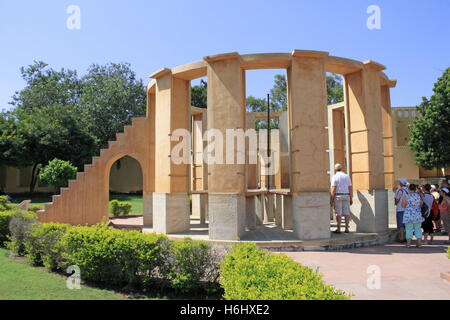 Ram Yantra, Jantar Mantar astronomical observatory, Jaipur, Rajasthan, India, Indian subcontinent, South Asia Stock Photo