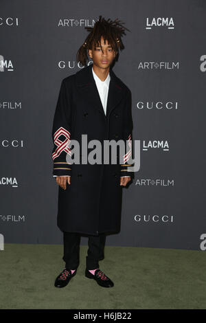 Los Angeles, Ca, USA. 29th Oct, 2016. Jaden Smith attends the 2016 LACMA Art   Film Gala honoring Robert Irwin and Kathryn Bigelow presented by Gucci at LACMA on October 29, 2016 in Los Angeles, California. ( Credit:  Parisa Afsahi/Media Punch)./Alamy Live News Stock Photo