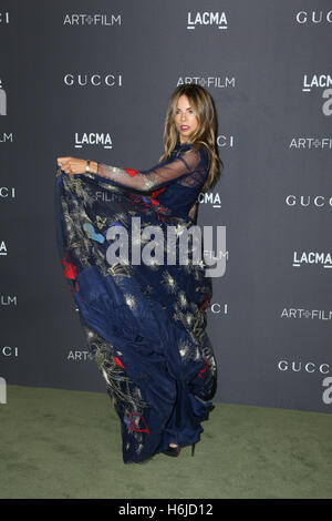 LOS ANGELES, CA - OCTOBER 29: Erica Pelosini attends the 2016 LACMA Art + Film Gala honoring Robert Irwin and Kathryn Bigelow presented by Gucci at LACMA on October 29, 2016 in Los Angeles, California. (Credit: Parisa Afsahi/MediaPunch). Stock Photo