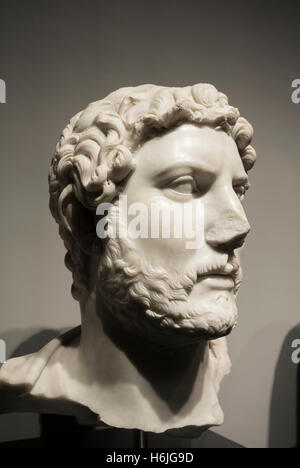 Marble bust of Emperor Hadrian Palazzo Massimo alle Terme Rome Italy Stock Photo