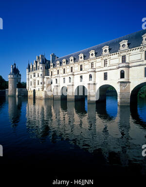 Chateau de Chenonceau. Chenonceaux, France Stock Photo