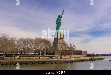 NEW YORK, NEW YORK, USA - Statue of Liberty National Monument. Stock Photo
