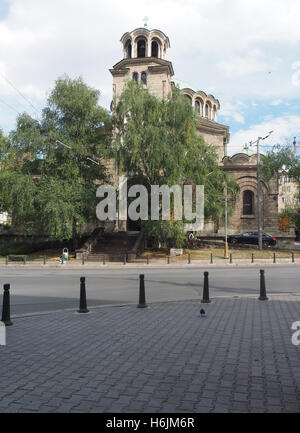 Sveta Nedelya  eastern orthodox church cathedral in the capital Sofia, Bulgaria Stock Photo