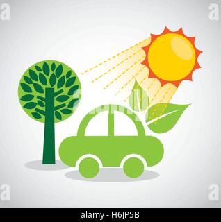 ecological alternative energy green vector illustration design Stock Vector
