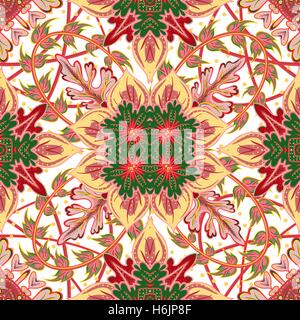 Seamless tiled pattern Royal luxury classical damask vector design Stock Vector