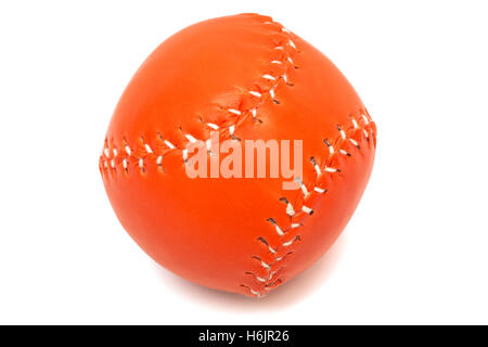 orange baseball ball on a white background Stock Photo