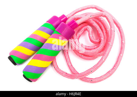 modern skipping rope on a white background Stock Photo