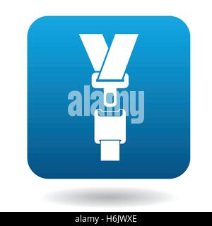 Seat belt icon in simple style Stock Vector