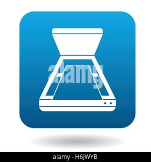 Open scanner icon in simple style Stock Vector