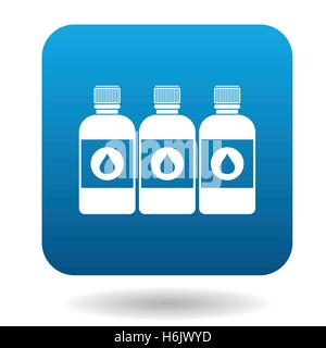 Printer ink bottles icon, cartoon style Stock Vector