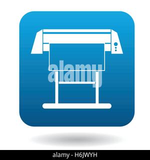 Large format inkjet printer icon in simple style Stock Vector
