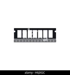 DVD RAM module for the personal computer icon Stock Vector
