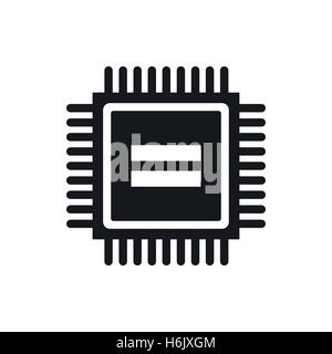 Electronic circuit board icon, simple style Stock Vector